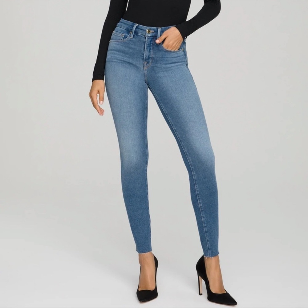 Good American Good Legs Skinny Jeans Blue655 Size 14 / 32 - Picture 1 of 9